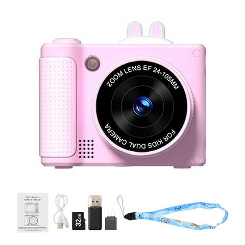 Digital Camera for Photography, 1080P 48MP Digital Video Camera with 8X Digital Zoom, Flip Screen, 32GB Memory Card, LED Light, Travel Camera for Teens Students Friends