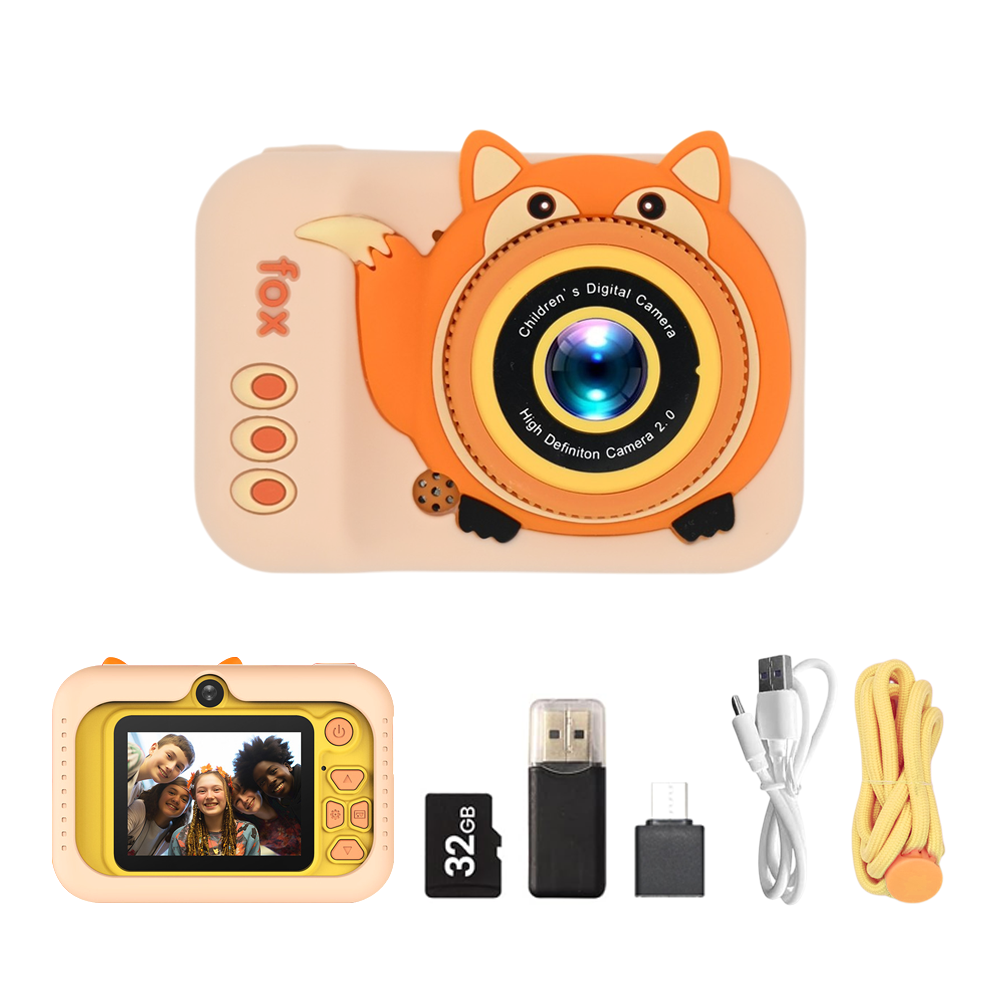 Kids Camera Toys for Boys/Girls Age 3-12 Years Old,48MP Dual Lens Kids Digital Camera Toddler Camera Christmas Birthday Gifts, 1080P HD Video Selfie Camera with 32G SD Card-Pink