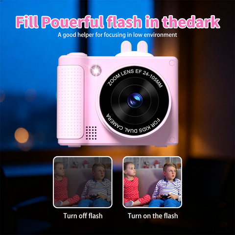 Digital Camera for Photography, 1080P 48MP Digital Video Camera with 8X Digital Zoom, Flip Screen, 32GB Memory Card, LED Light, Travel Camera for Teens Students Friends