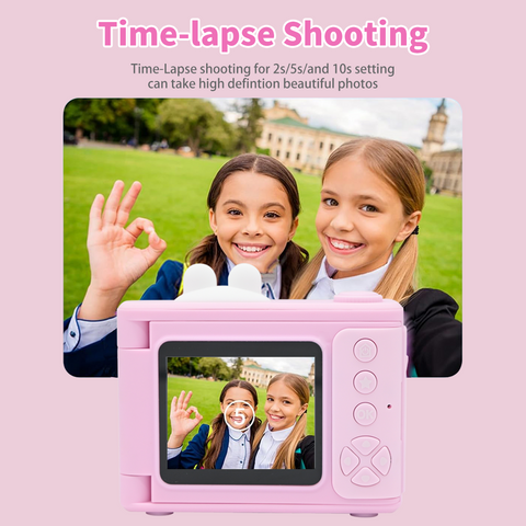 Digital Camera for Photography, 1080P 48MP Digital Video Camera with 8X Digital Zoom, Flip Screen, 32GB Memory Card, LED Light, Travel Camera for Teens Students Friends